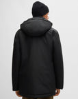 Parka à capuche homme BOSS noir déperlante | Georgespaul