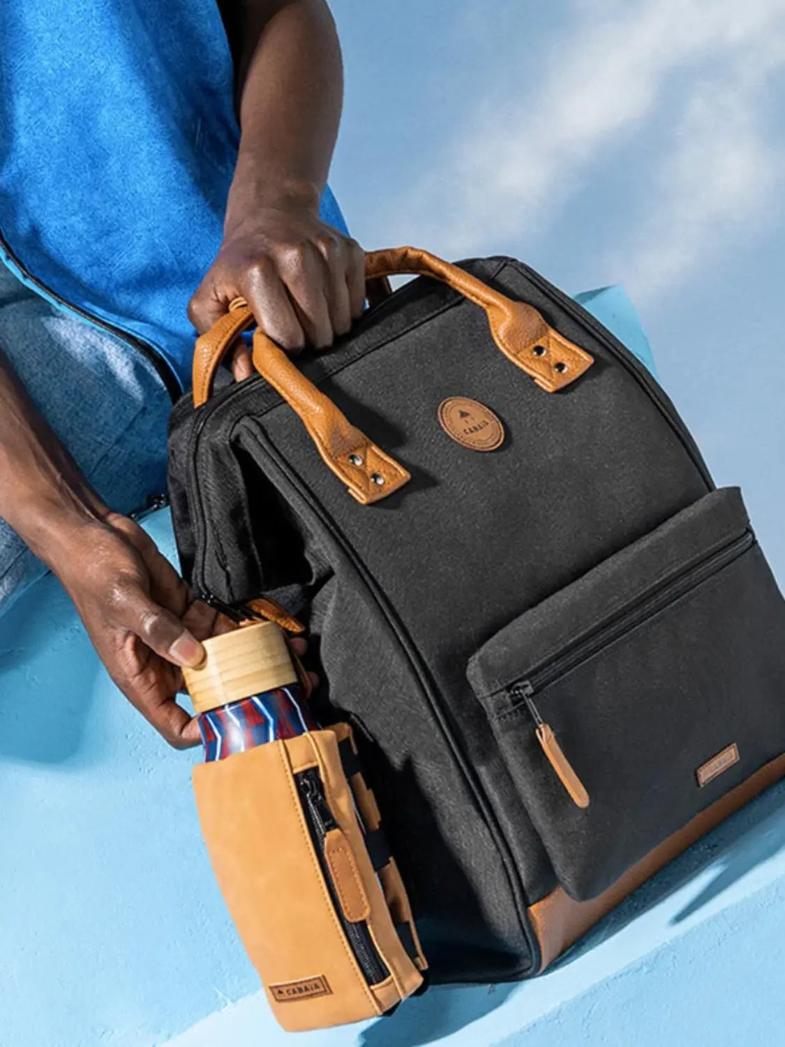 pochette-gourde-cabaia-grise-porte-belle-isle-pocket-s-bottle