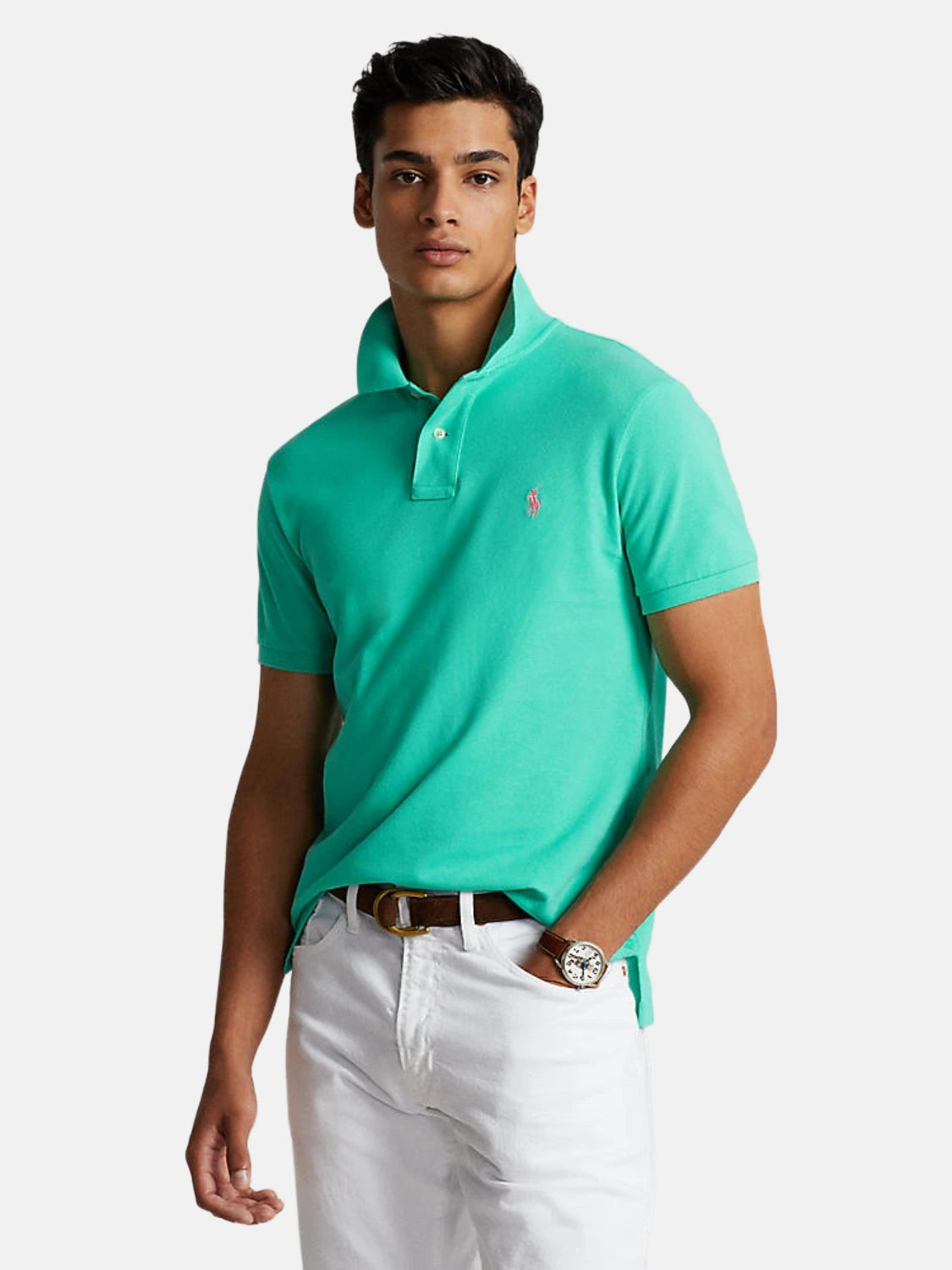 polo-ajusté-ralph-lauren-vert-face-710782592018