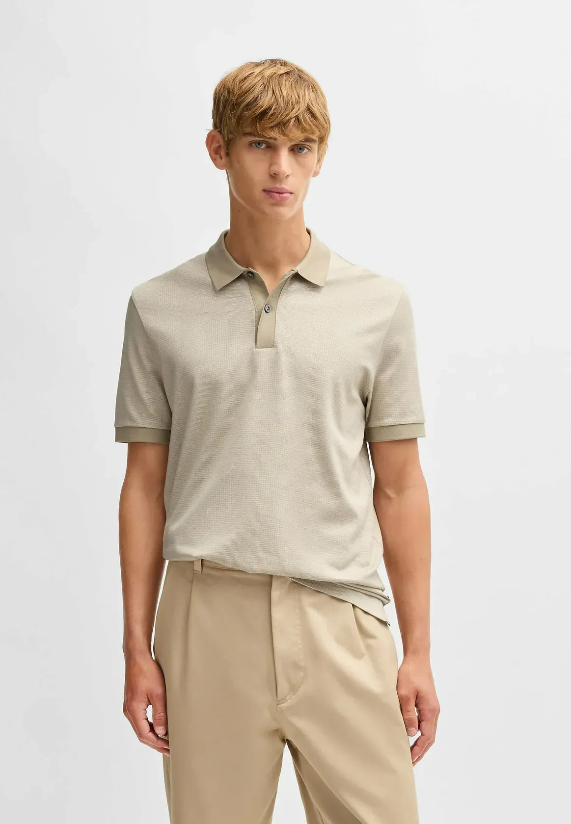 polo-boss-homme-beige-face-coton