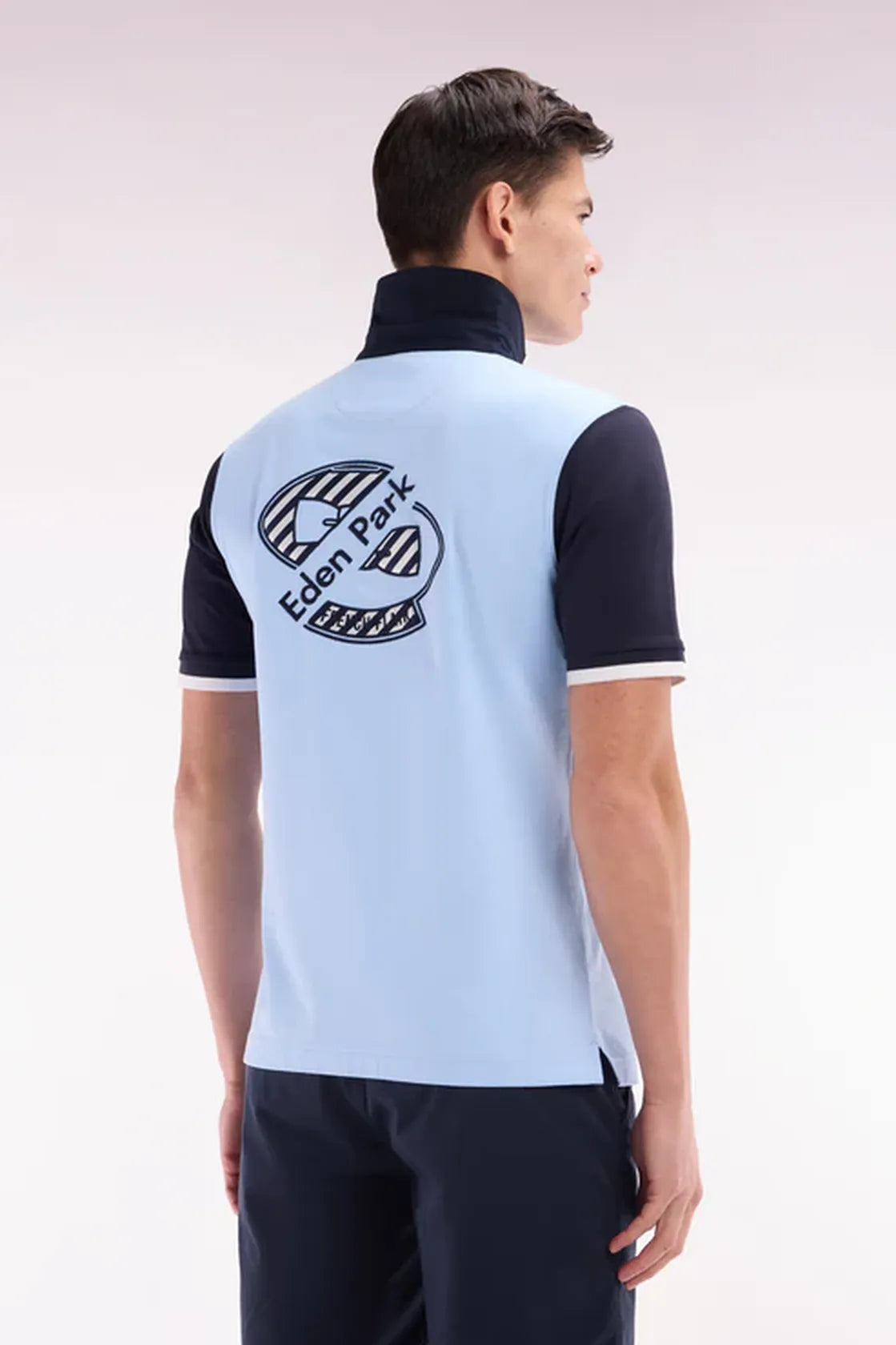 polo-eden-park-homme-bleu-profil