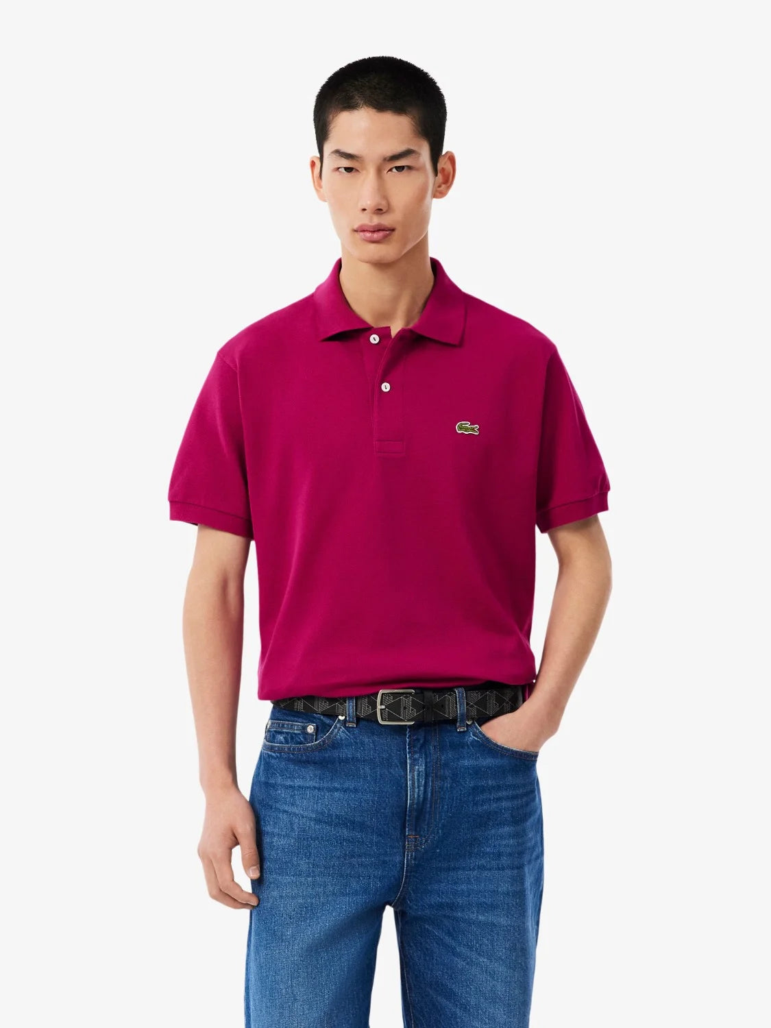 polo-lacoste-rose-homme-L1212-00-JBD-face