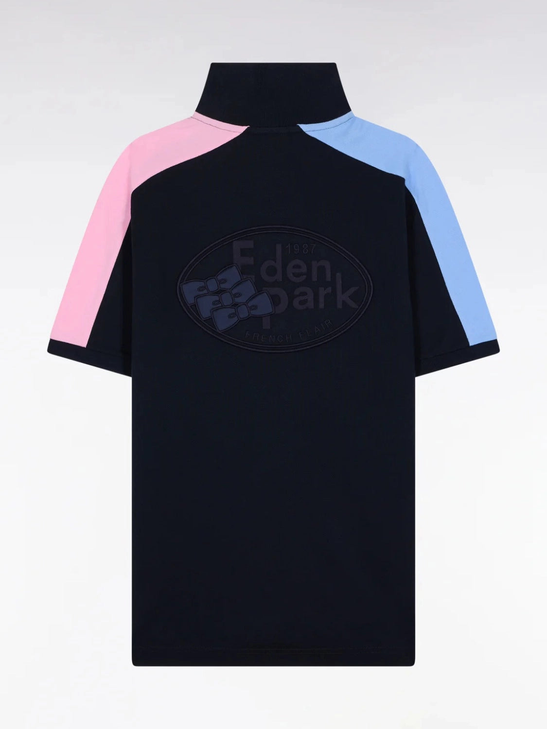 polo-manches-courtes-eden-park-marine-homme-a-plat