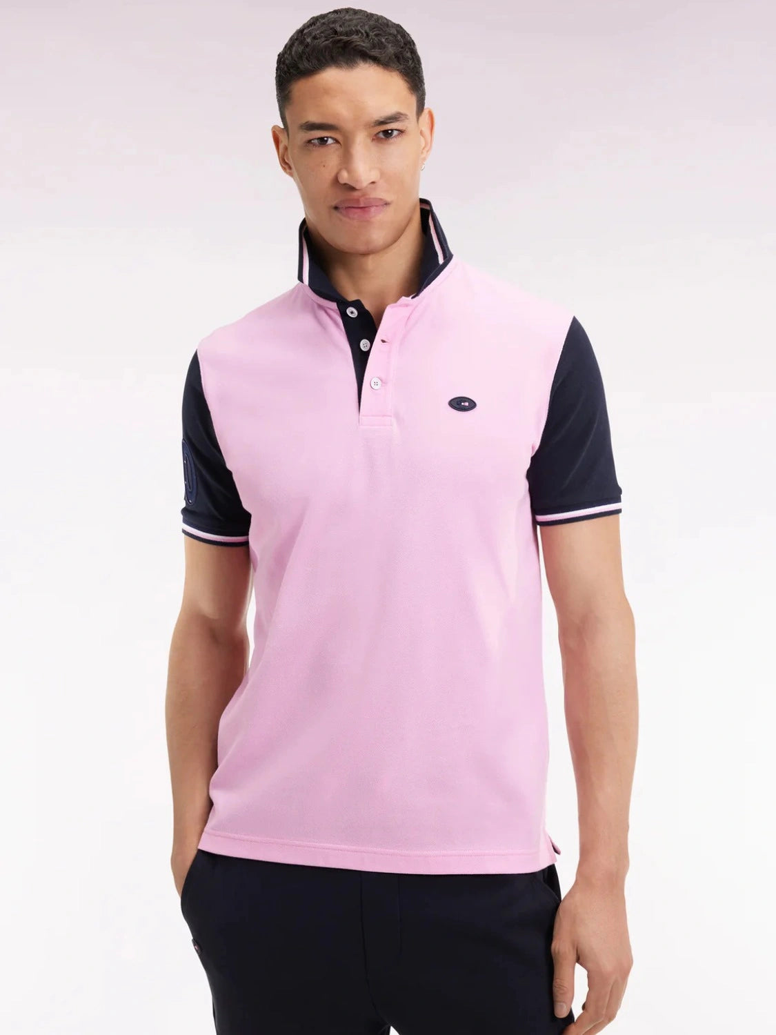 polo-manches-courtes-eden-park-rose-homme(face