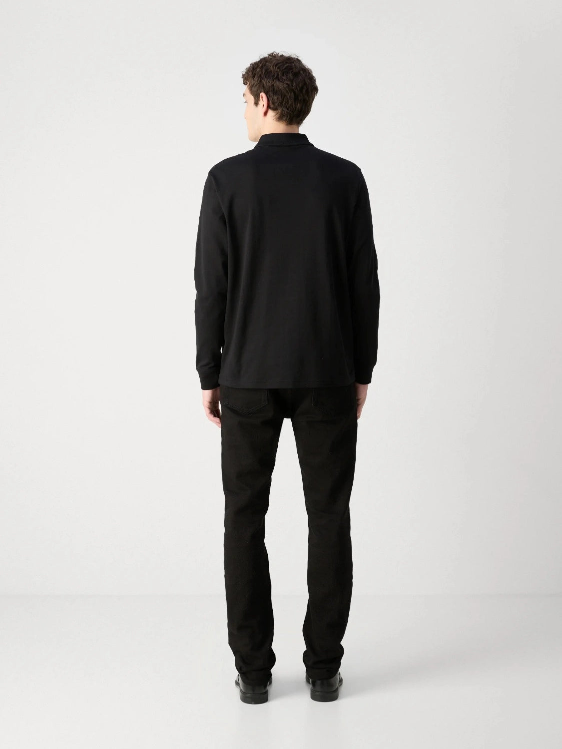 polo-manches-longues-boss-noir-homme-dos