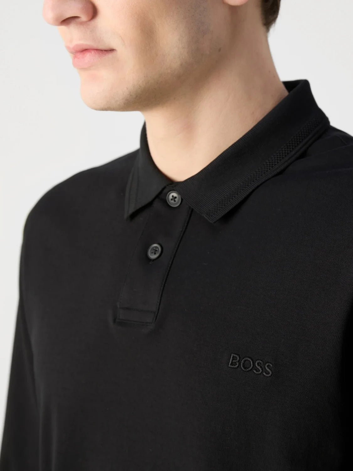 polo-manches-longues-boss-noir-homme-zoom-col