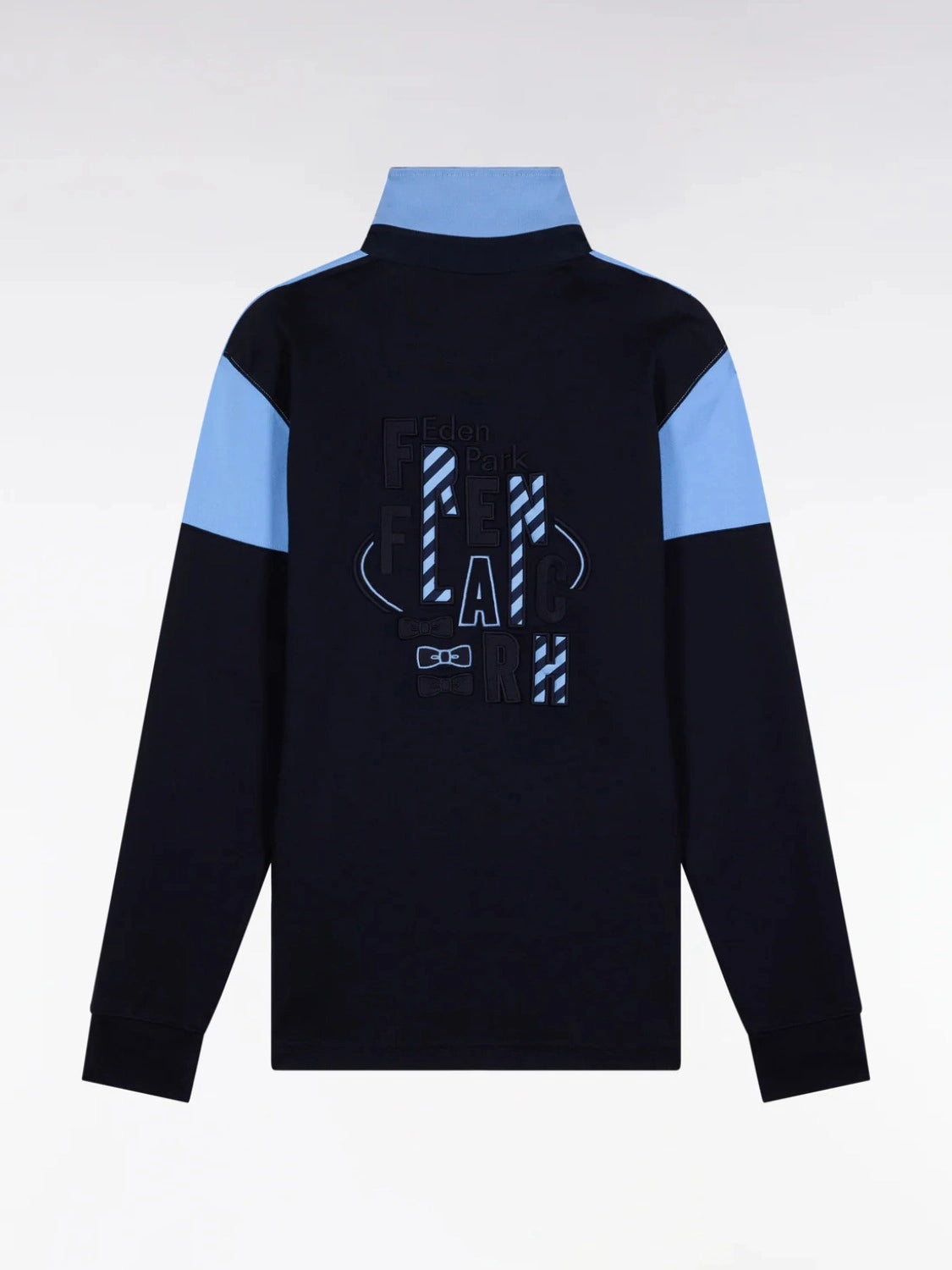 polo-manches-longues-eden-park-bleu-homme-a-plat