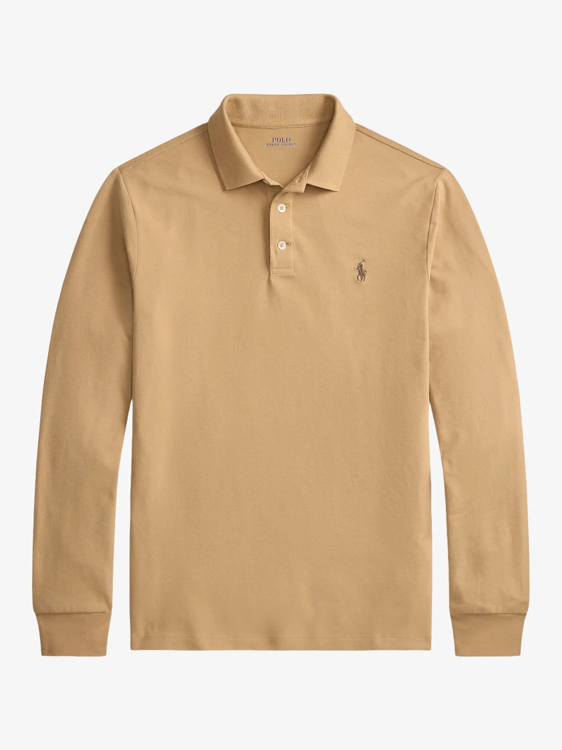 polo-manches-longues-ralph-lauren-marron-a-plat-710955081500