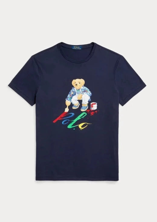 T-Shirt logo Bear Ralph Lauren marine