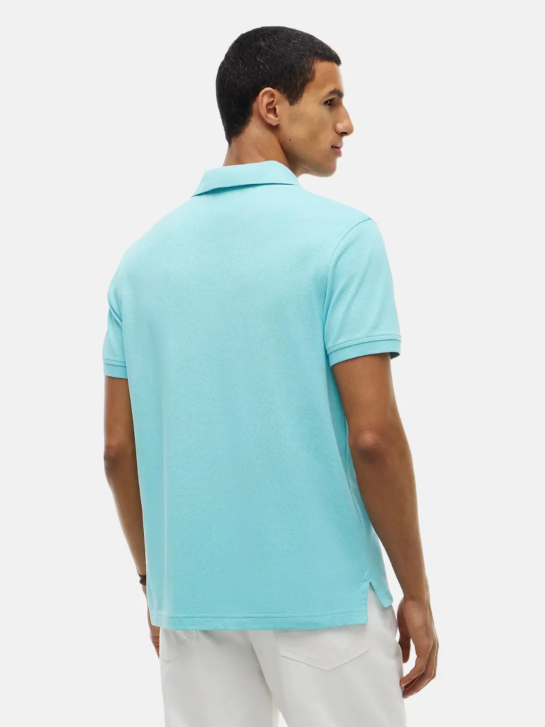 polo-tommy-hilfiger-bleu-en-coton-dos-MW0MW17770CSR