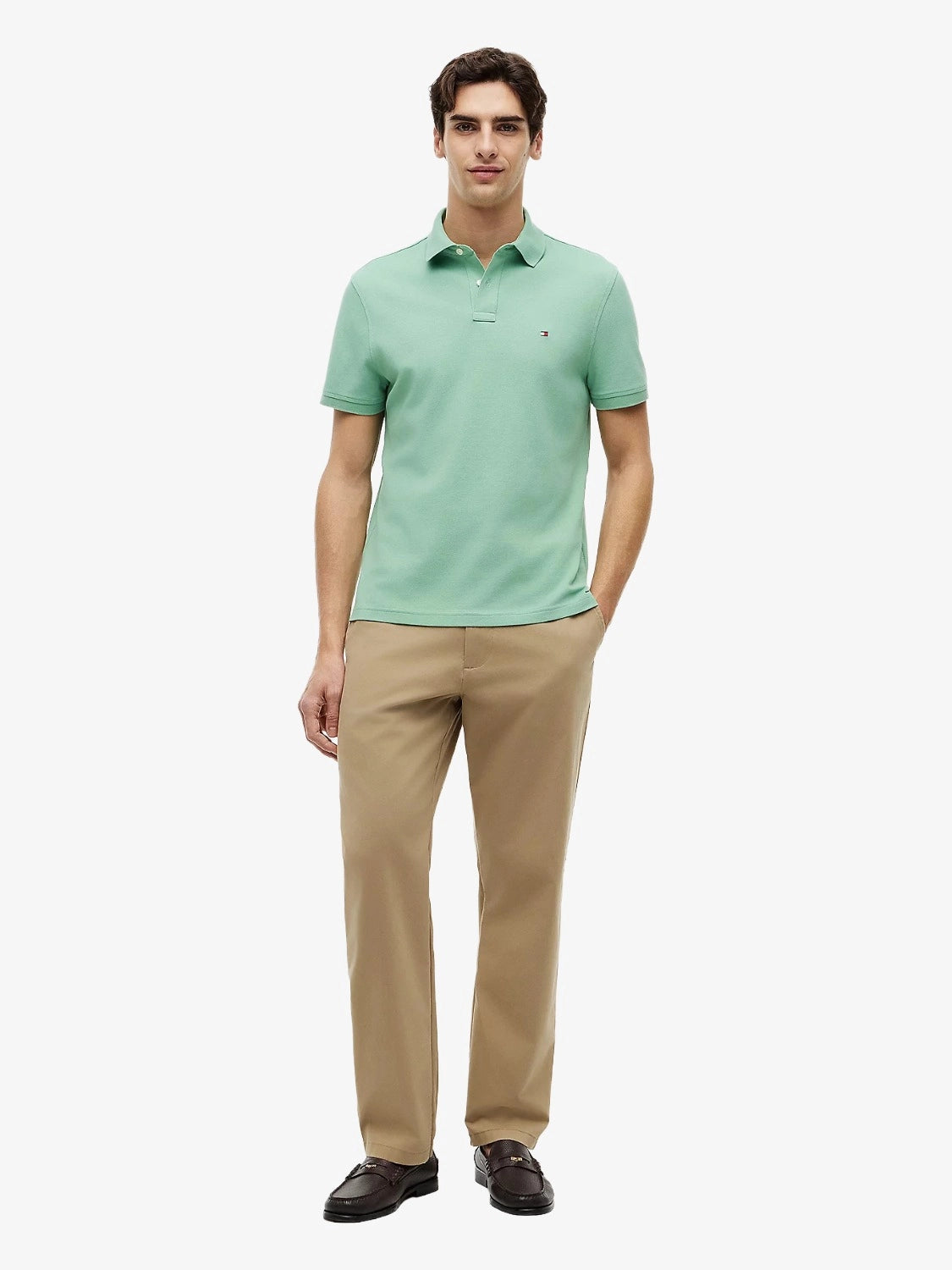polo-tommy-hilfiger-homme-vert-MW0MW17770L1A-porte