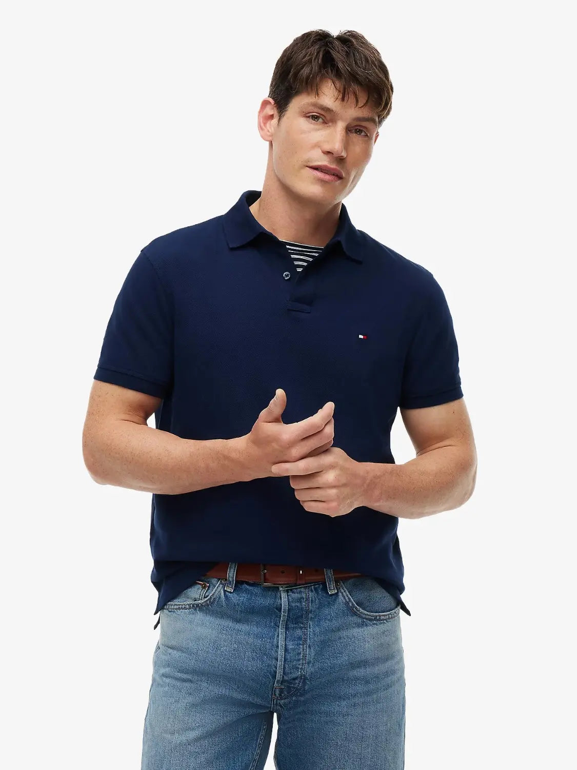 polo-tommy-hilfiger-marine-homme-MW0MW17770DCC-face