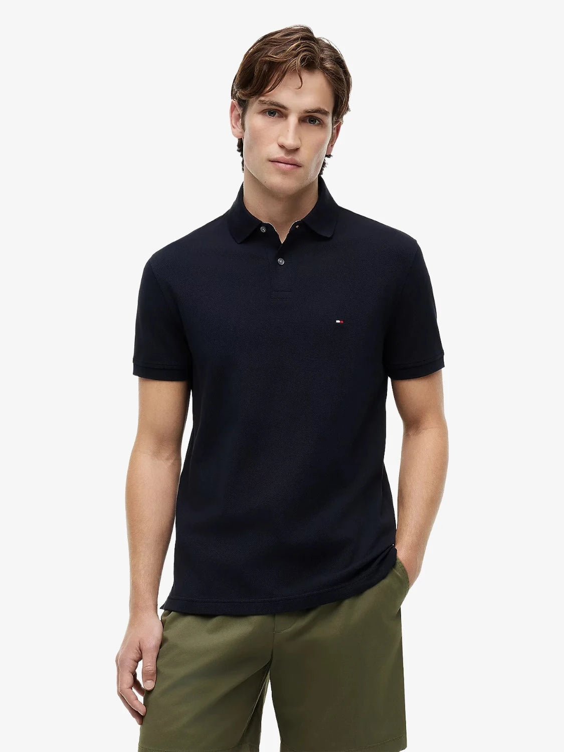polo-tommy-hilfiger-marine-homme-MW0MW17770DW5-face