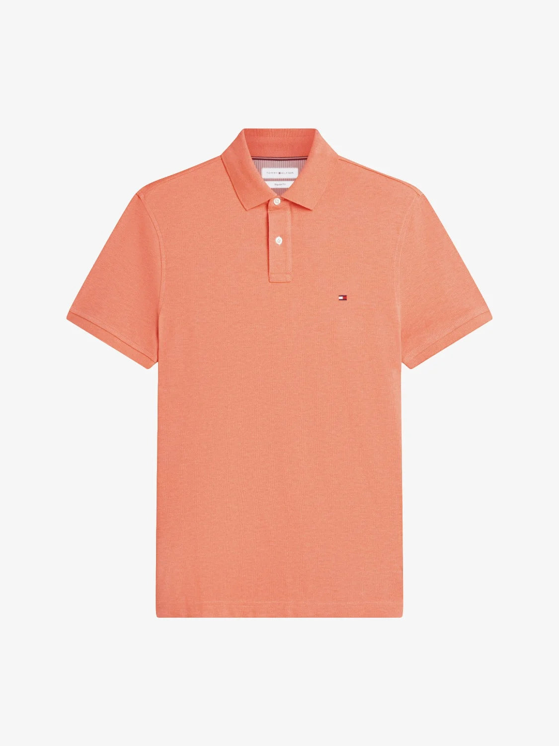 polo-tommy-hilfiger-orange-homme-MW0MW17770S0M-a-plat