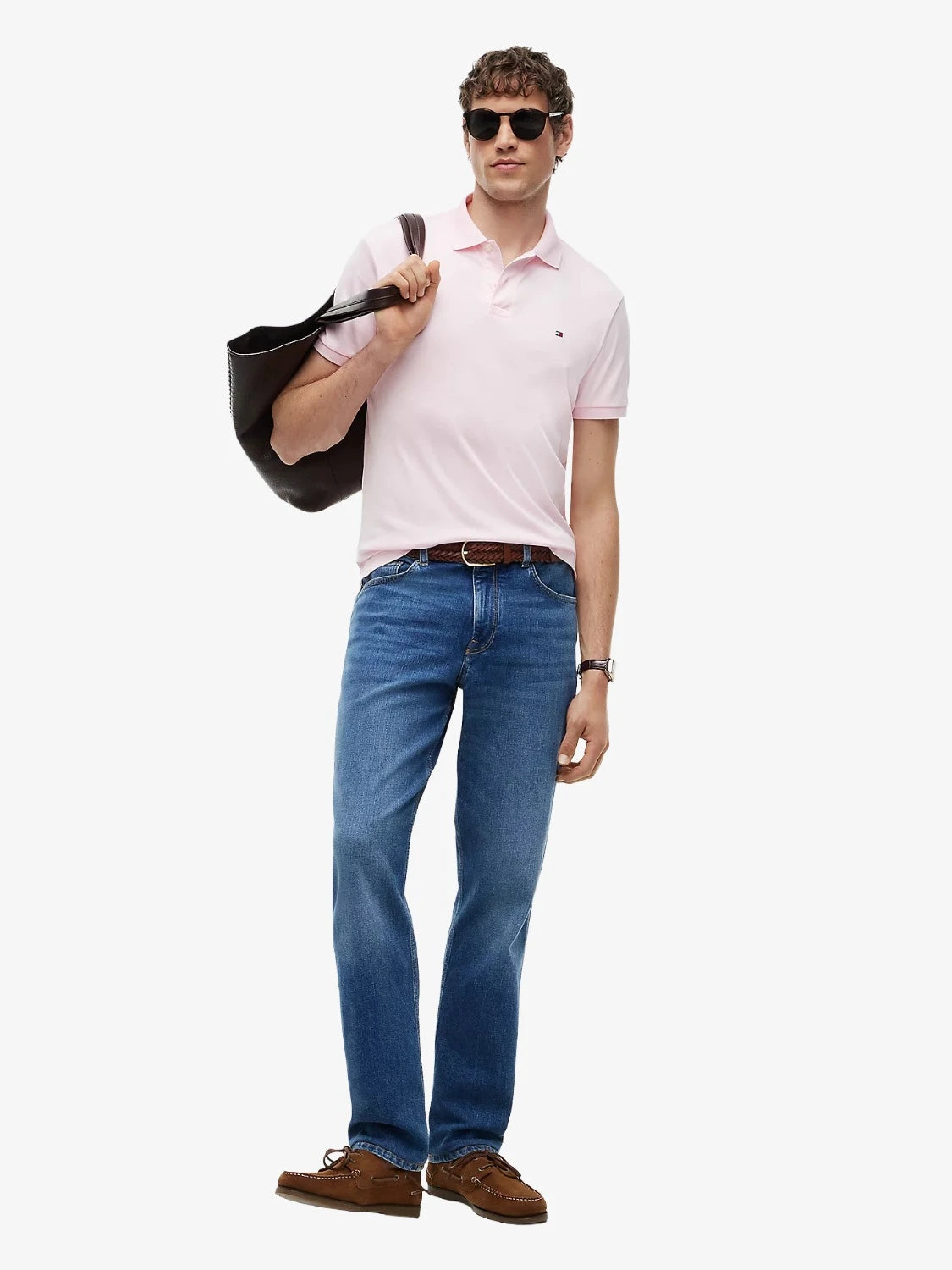 polo-tommy-hilfiger-rose-homme-MW0MW39994TPB-porte