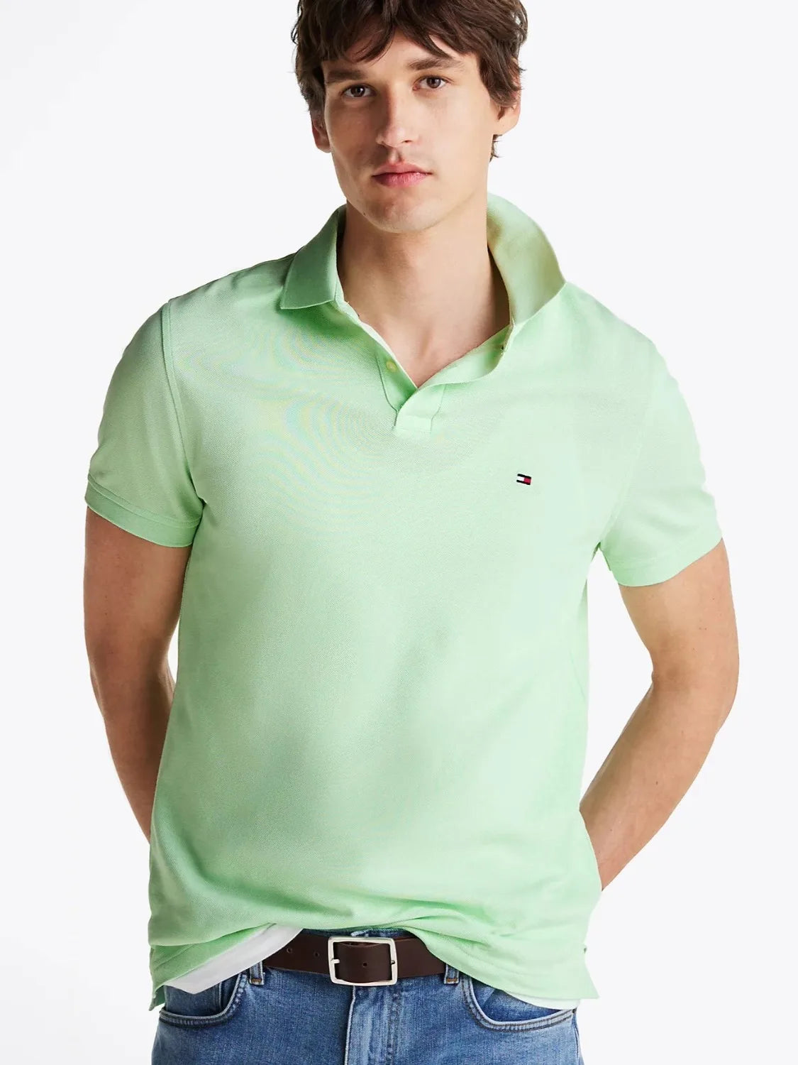 polo-tommy-hilfiger-vert-mw0mw17770lxy