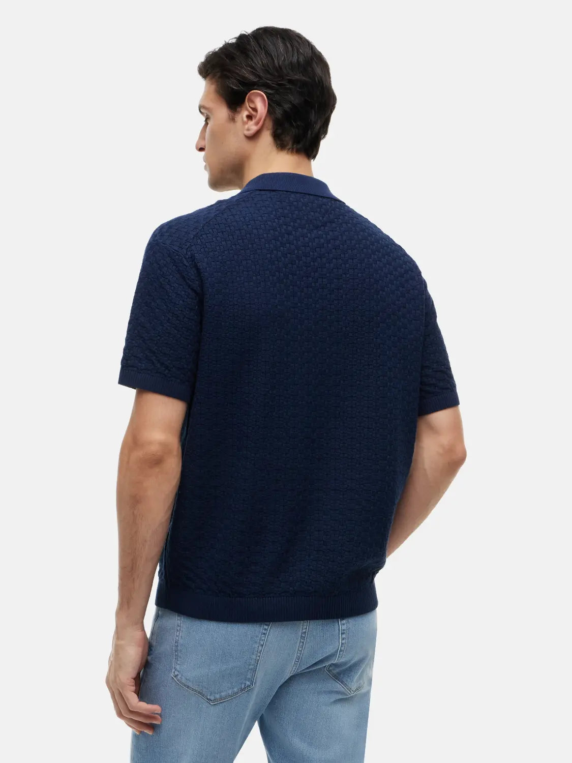 polo-torsade-tommy-hilfiger-marine-dos