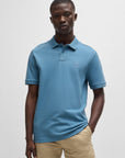 Polo BOSS bleu homme | Georgespaul                 