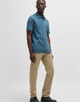 Polo BOSS bleu homme | Georgespaul                 