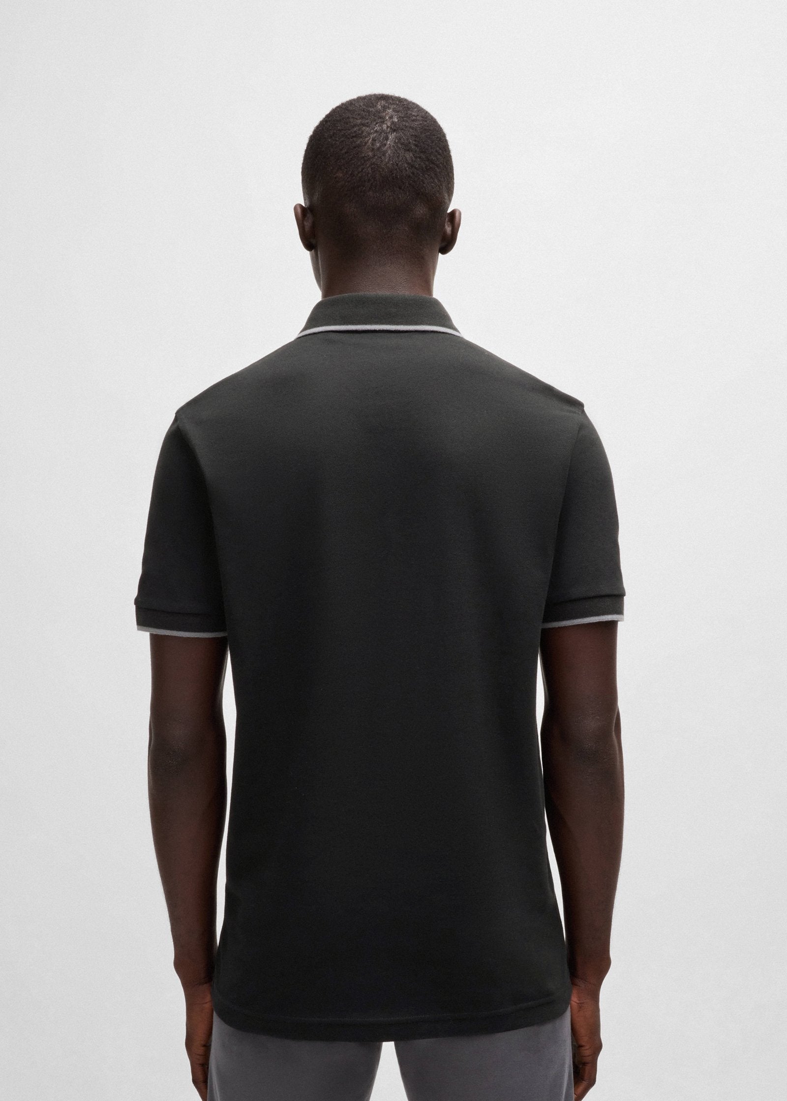 Polo BOSS noir homme | Georgespaul                 