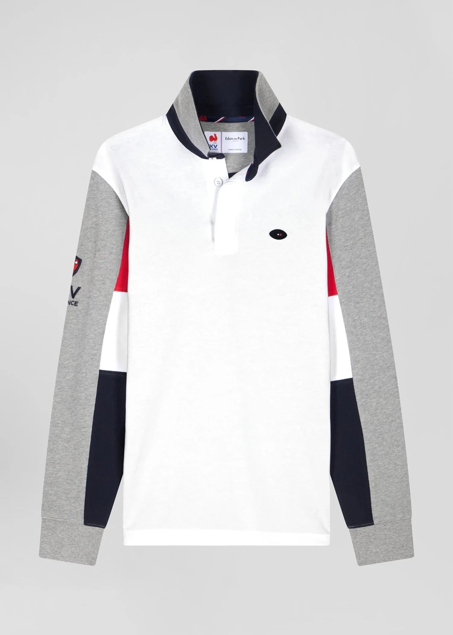 Polo manches longues Eden Park blanc | Georgespaul 