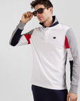 Polo manches longues Eden Park blanc | Georgespaul 