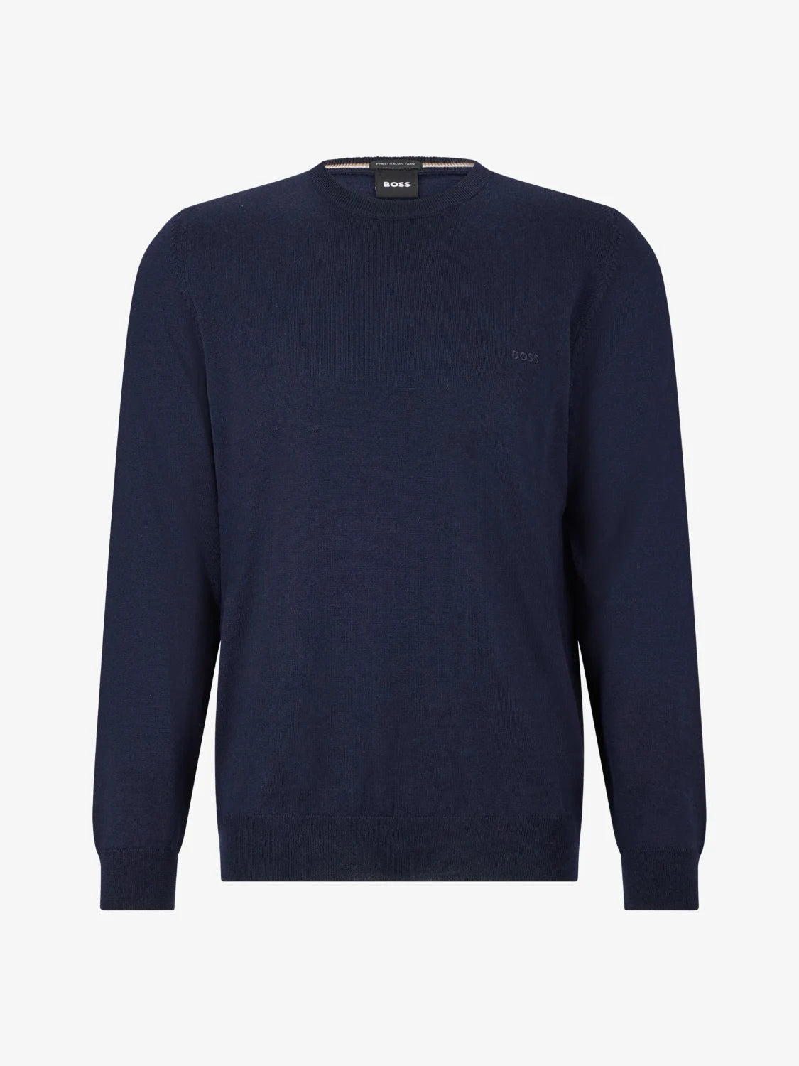 pull-boss-homme-marine-laine-a-plat