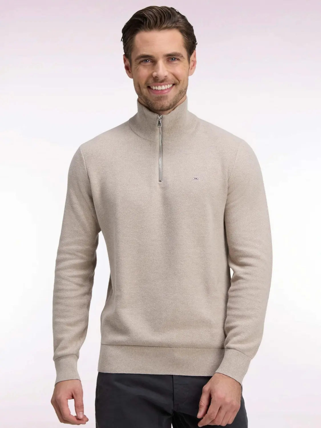 pull-camionneur-eden-park-beige-homme-H26MAIPU0006BEM30-face