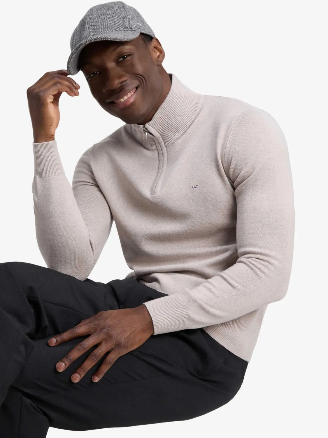 pull-camionneur-eden-park-gris-laine-H26MAIPU0002GRC15-face
