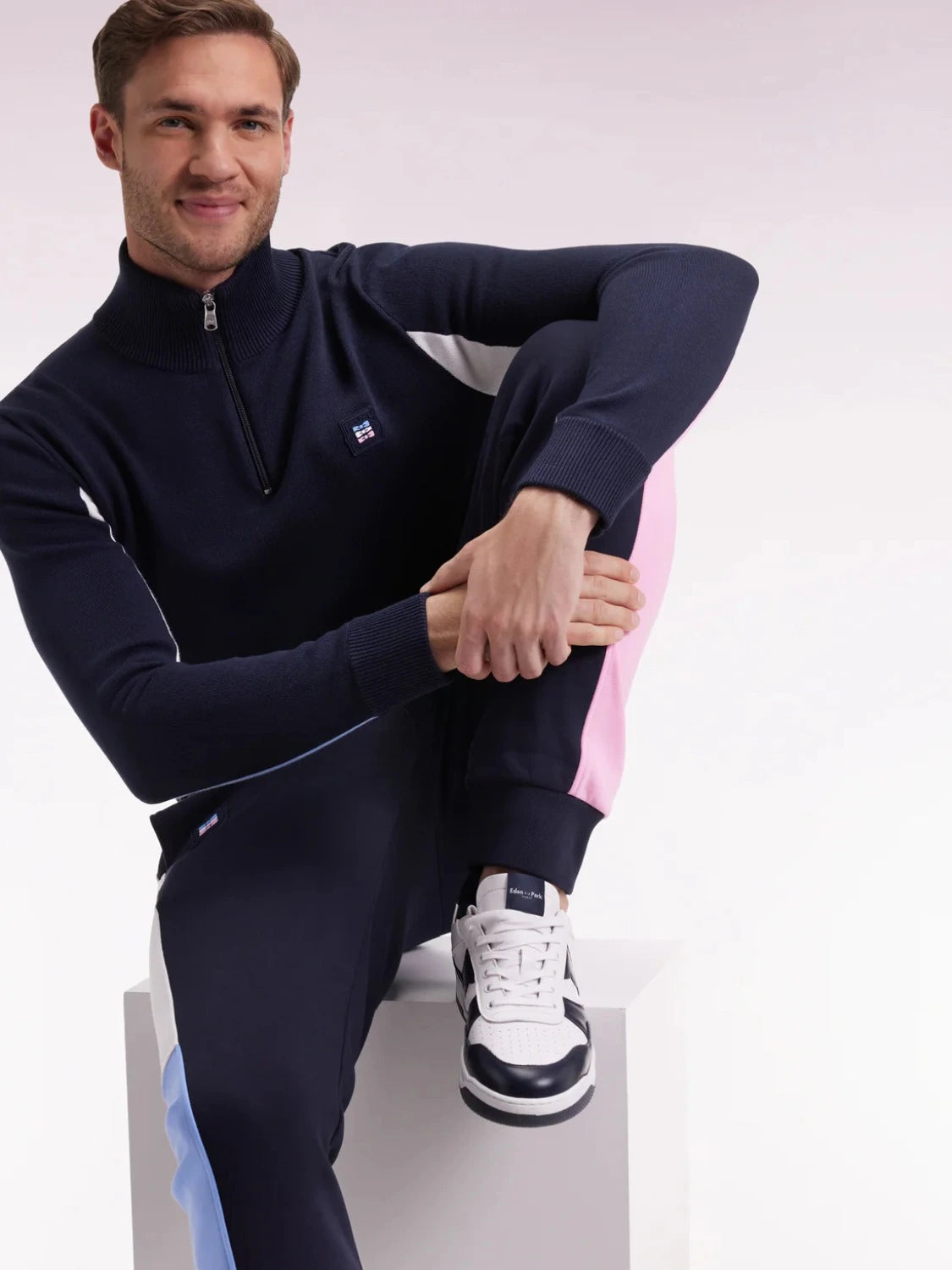 pull-camionneur-eden-park-marine-homme-face
