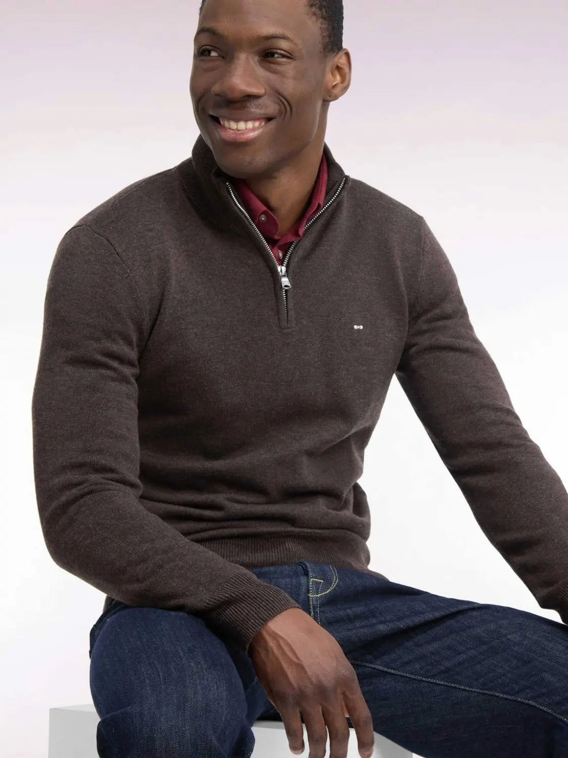 pull-camionneur-eden-park-marron-homme-H26MAIPU0002MAM20-porte