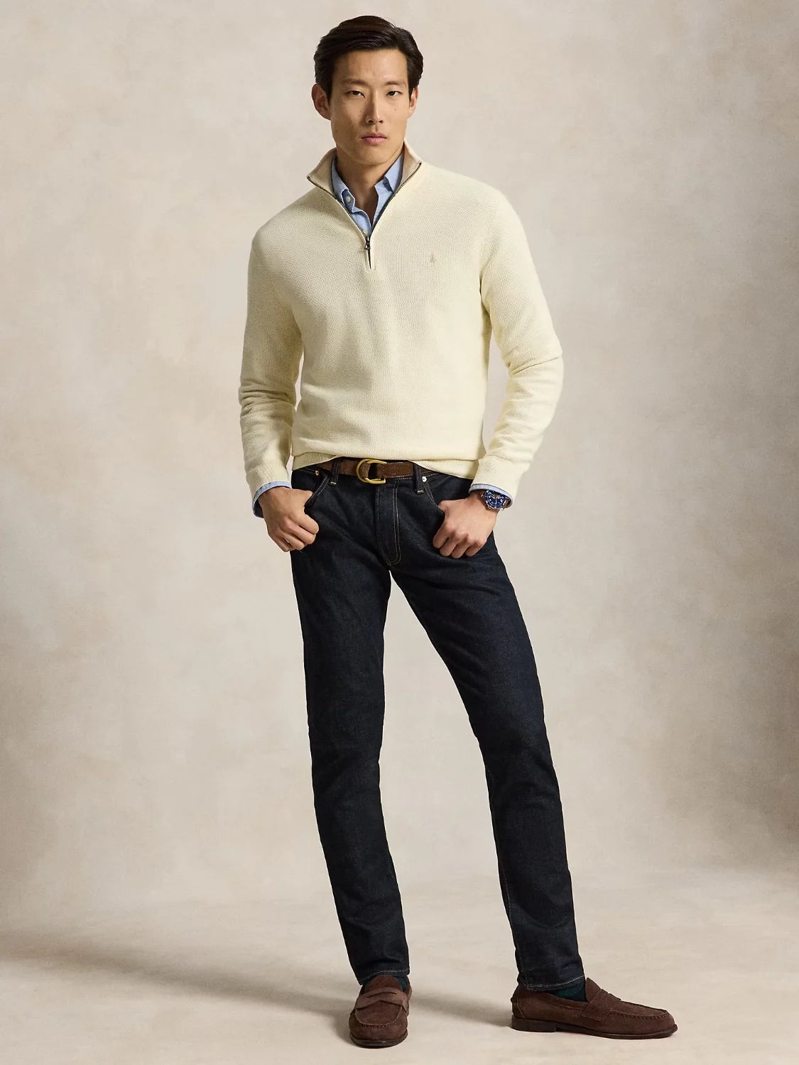 pull-camionneur-ralph-lauren-beige-homme-710B18060011-porte