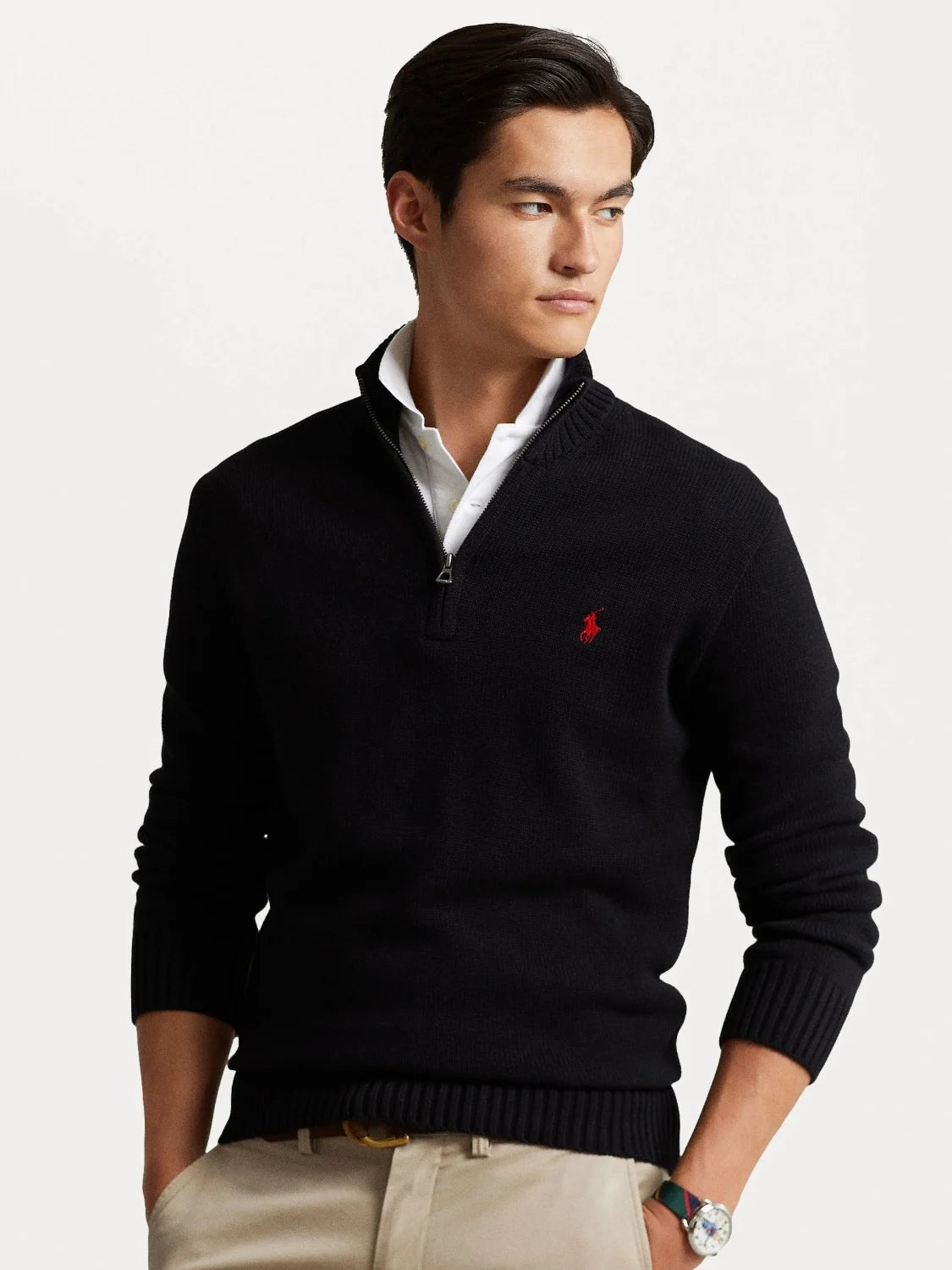 pull-camionneur-ralph-lauren-homme-noir-face