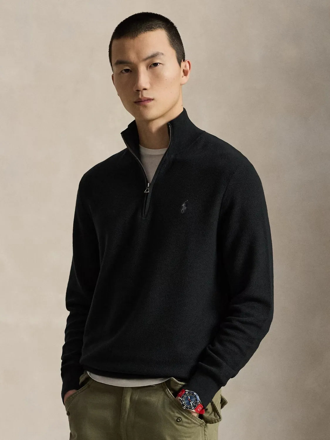 pull-camionneur-ralph-lauren-noir-homme-710B18060008-face