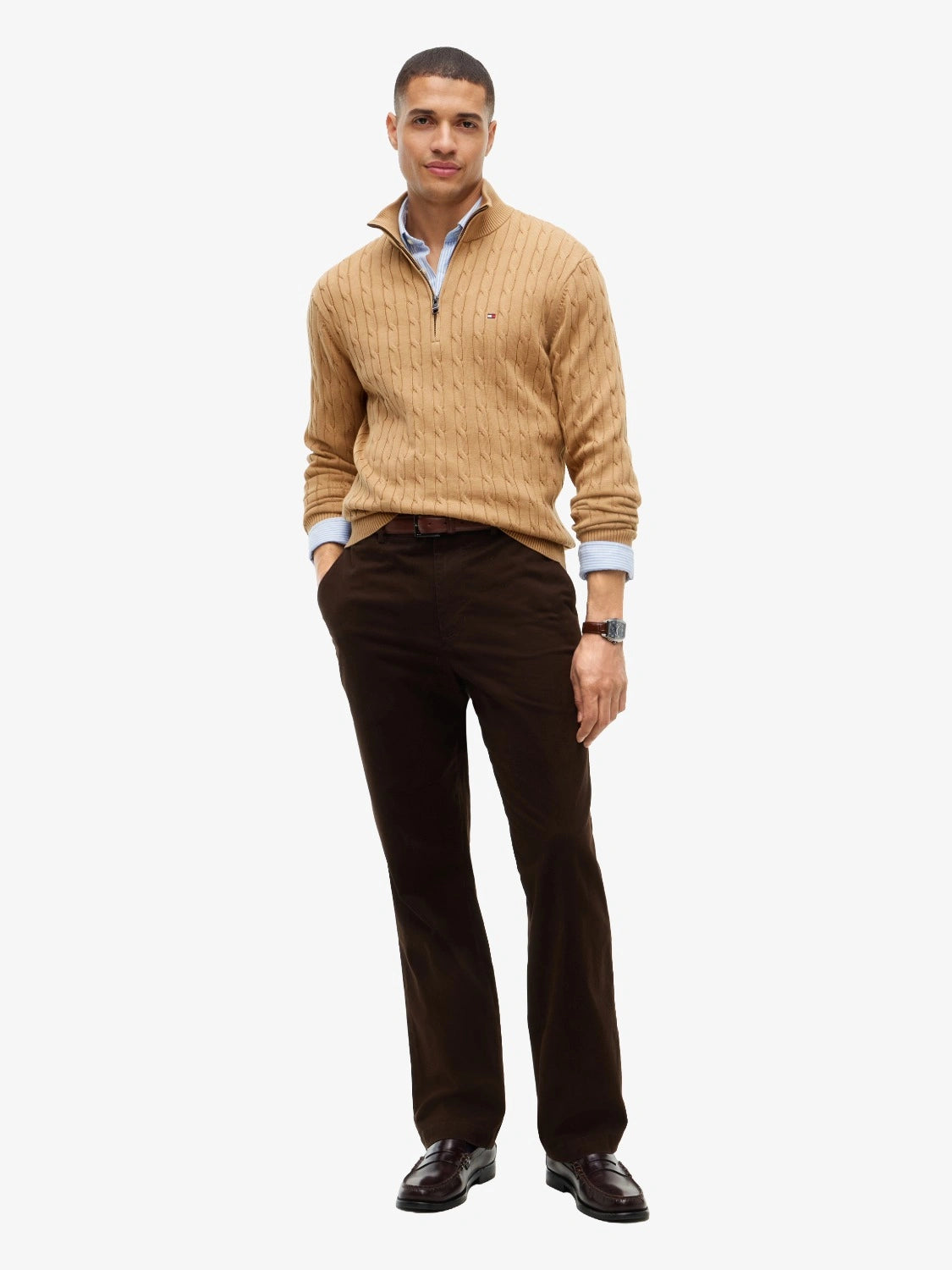 pull-camionneur-tommy-hilfiger-beige-homme-MW0MW36532RBC-porte