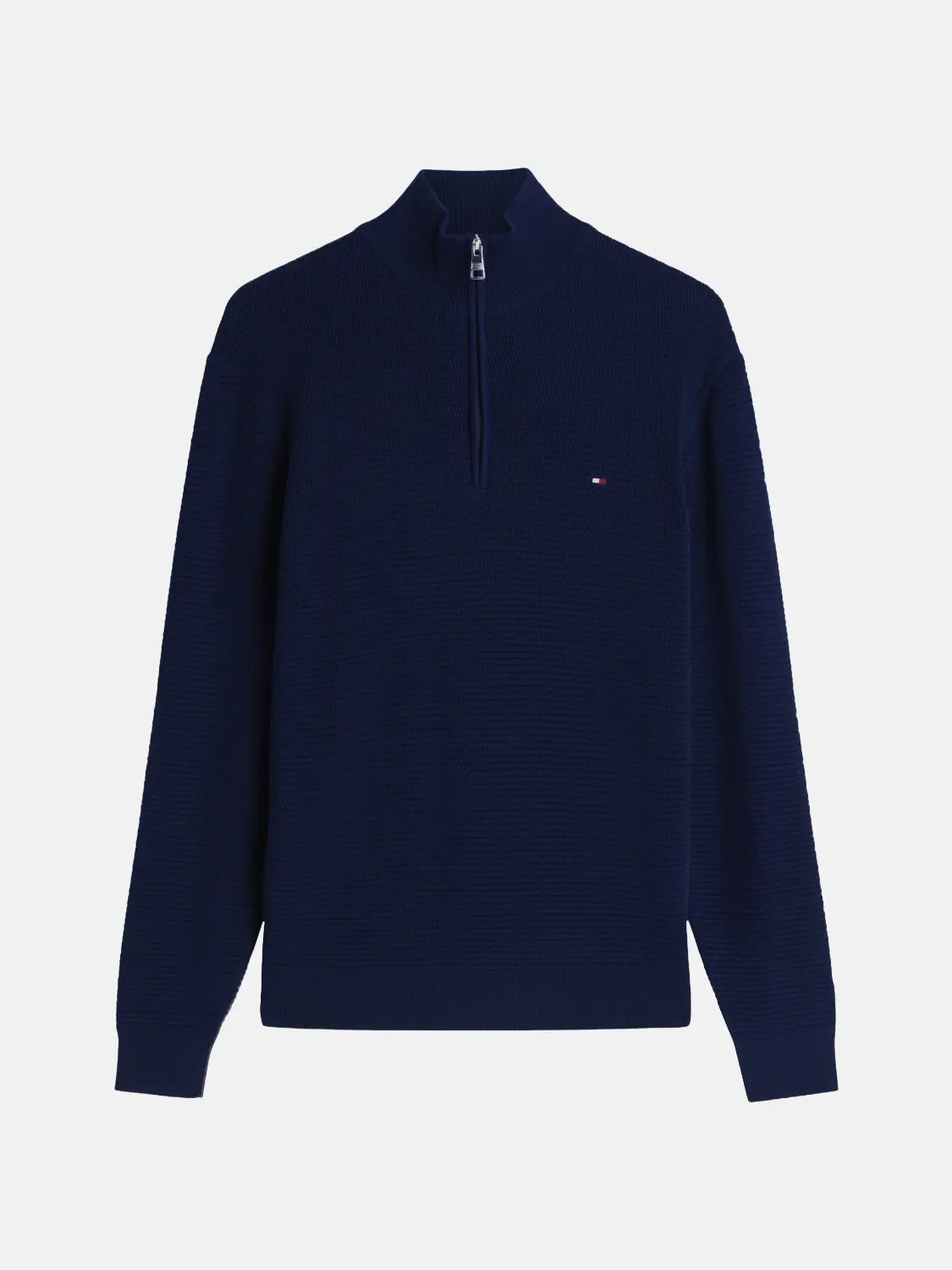 pull-camionneur-tommy-hilfiger-marine-coton-a-plat