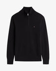 pull-camionneur-tommy-hilfiger-noir-MW0MW28049BDS-a-plat