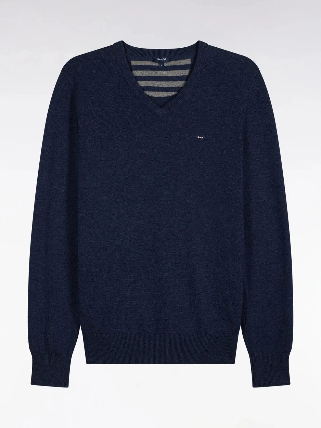 pull-col-v-eden-park-homme-marine-H26MAIPU0003BLF21-a-plat
