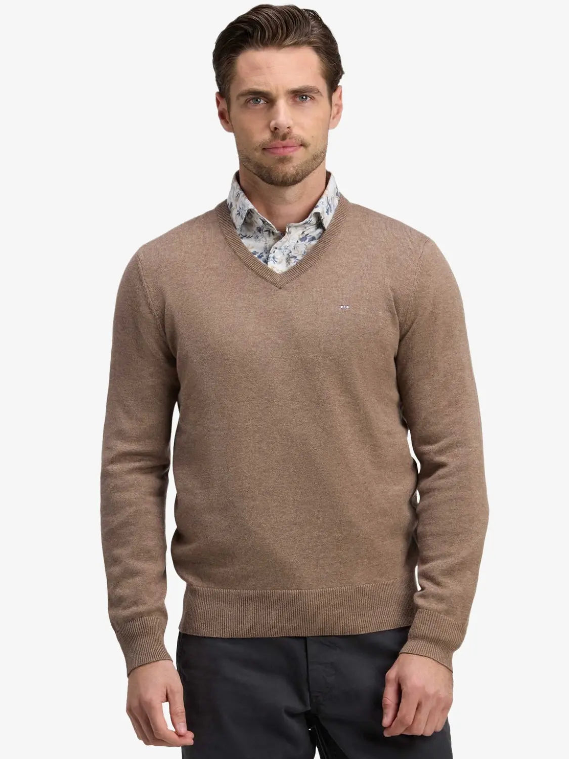 pull-col-v-eden-park-marron-homme-H26MAIPU0003MAC3-face