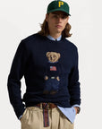 pull-ralph-lauren-polo-bear-marine-unisexe-face