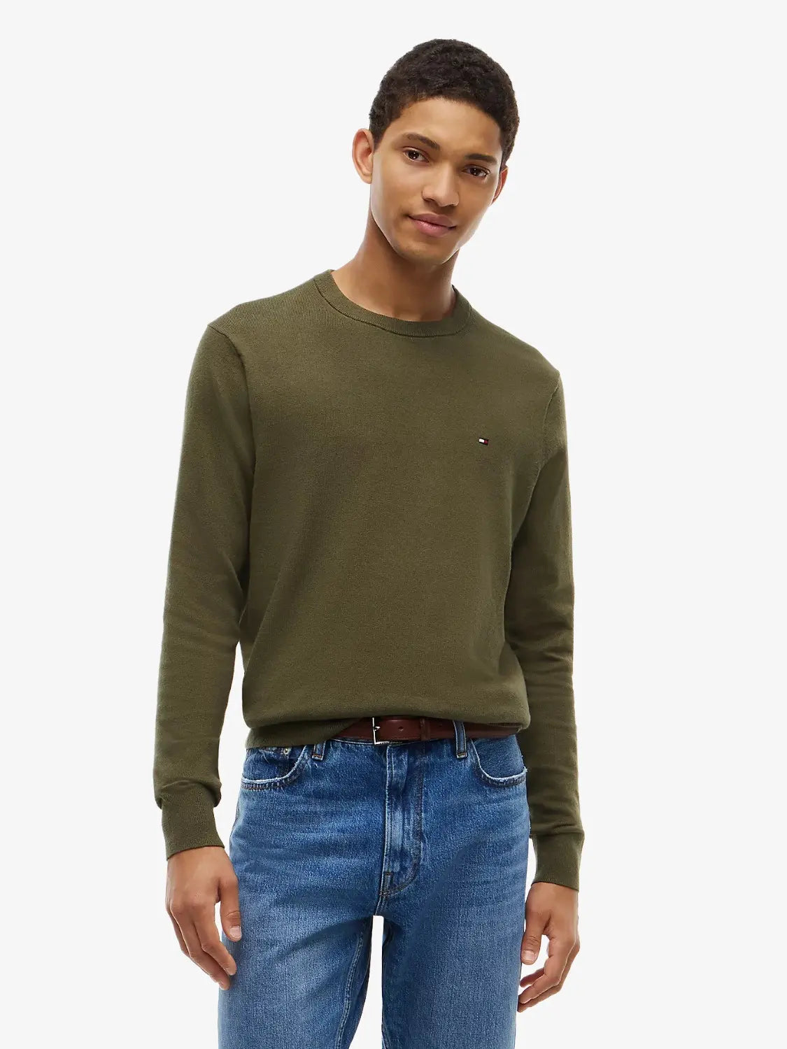pull-tommy-hilfiger-kaki-homme-MW0MW28046MT1-face