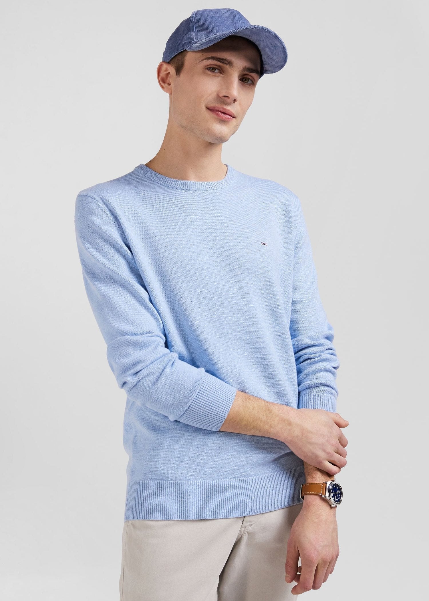 Pull Eden Park bleu homme | Georgespaul            