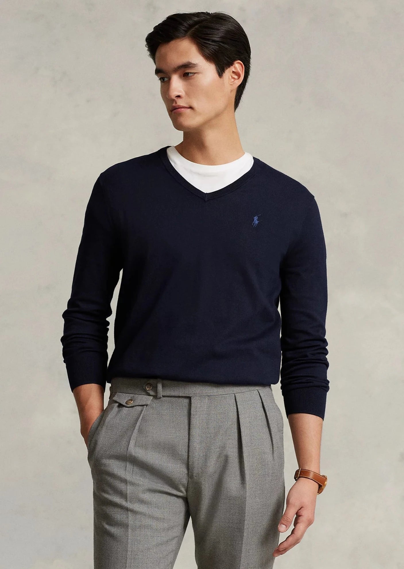 Pull homme Ralph Lauren marine | Georgespaul