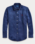 Chemise Ralph Lauren marine en lin - Georgespaul