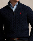 Pull demi-zip Ralph Lauren marine