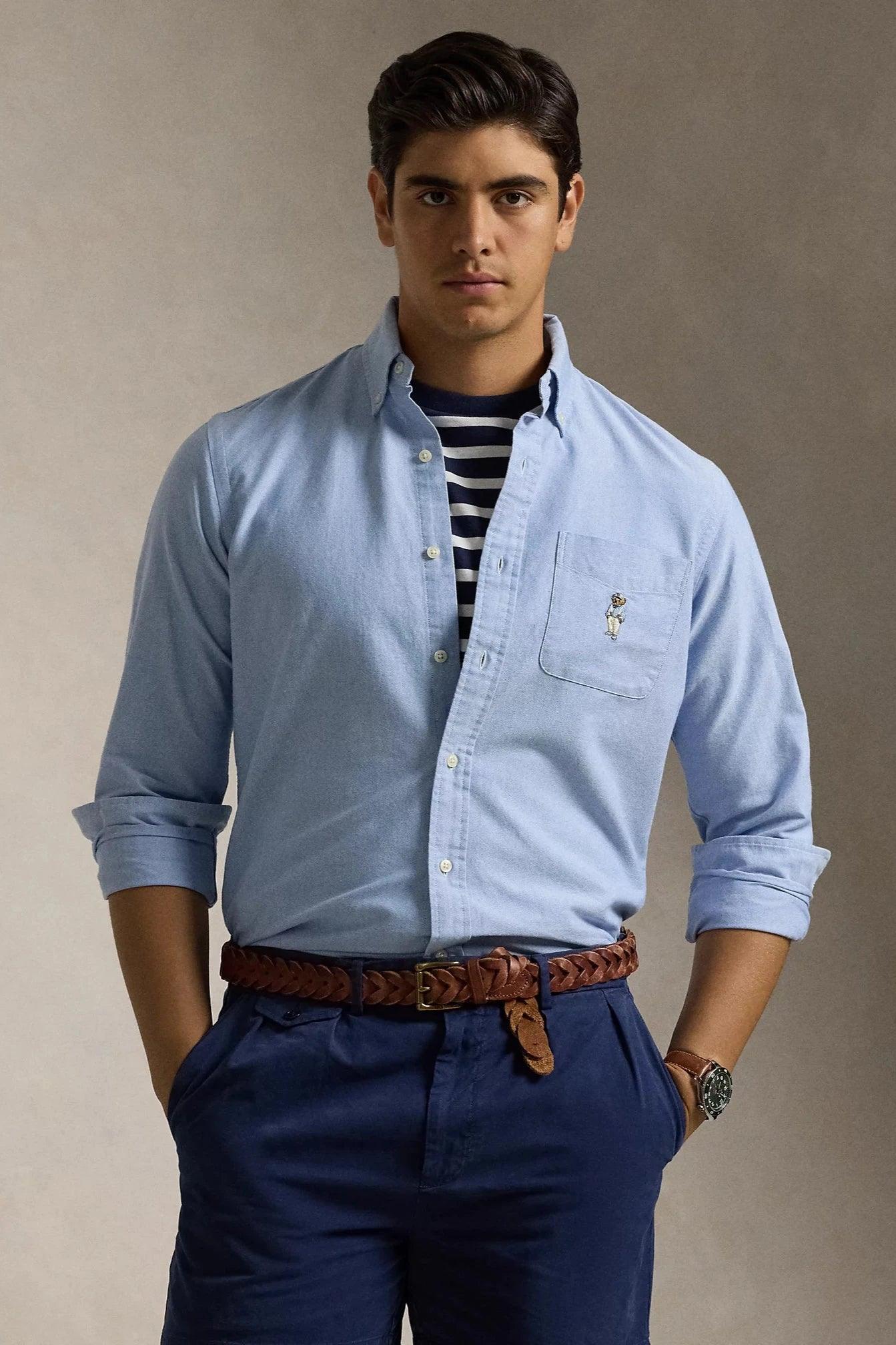 Chemise Ralph Lauren bleue - Georgespaul