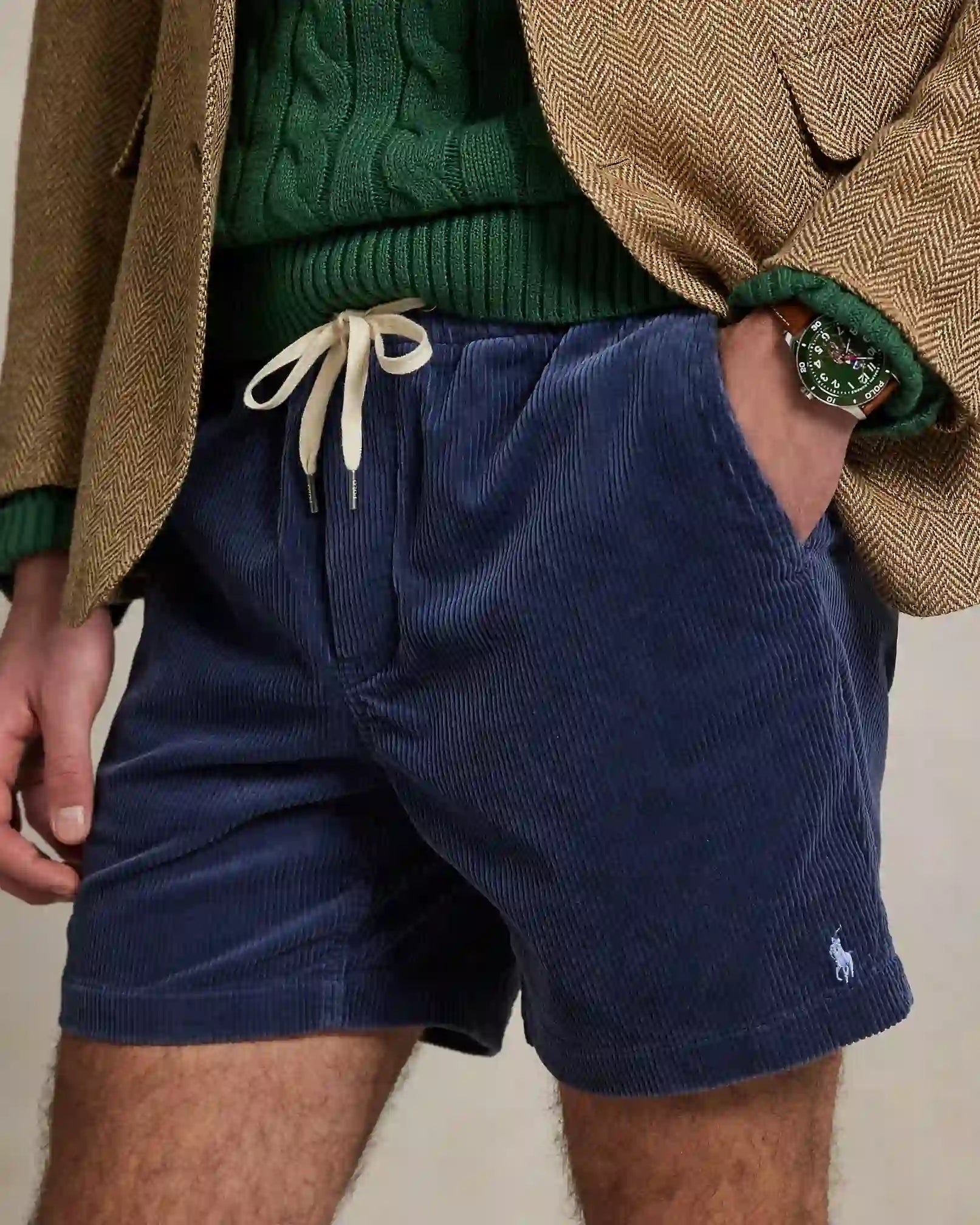 short-en-velours-ralph-lauren-marine-homme-zoom