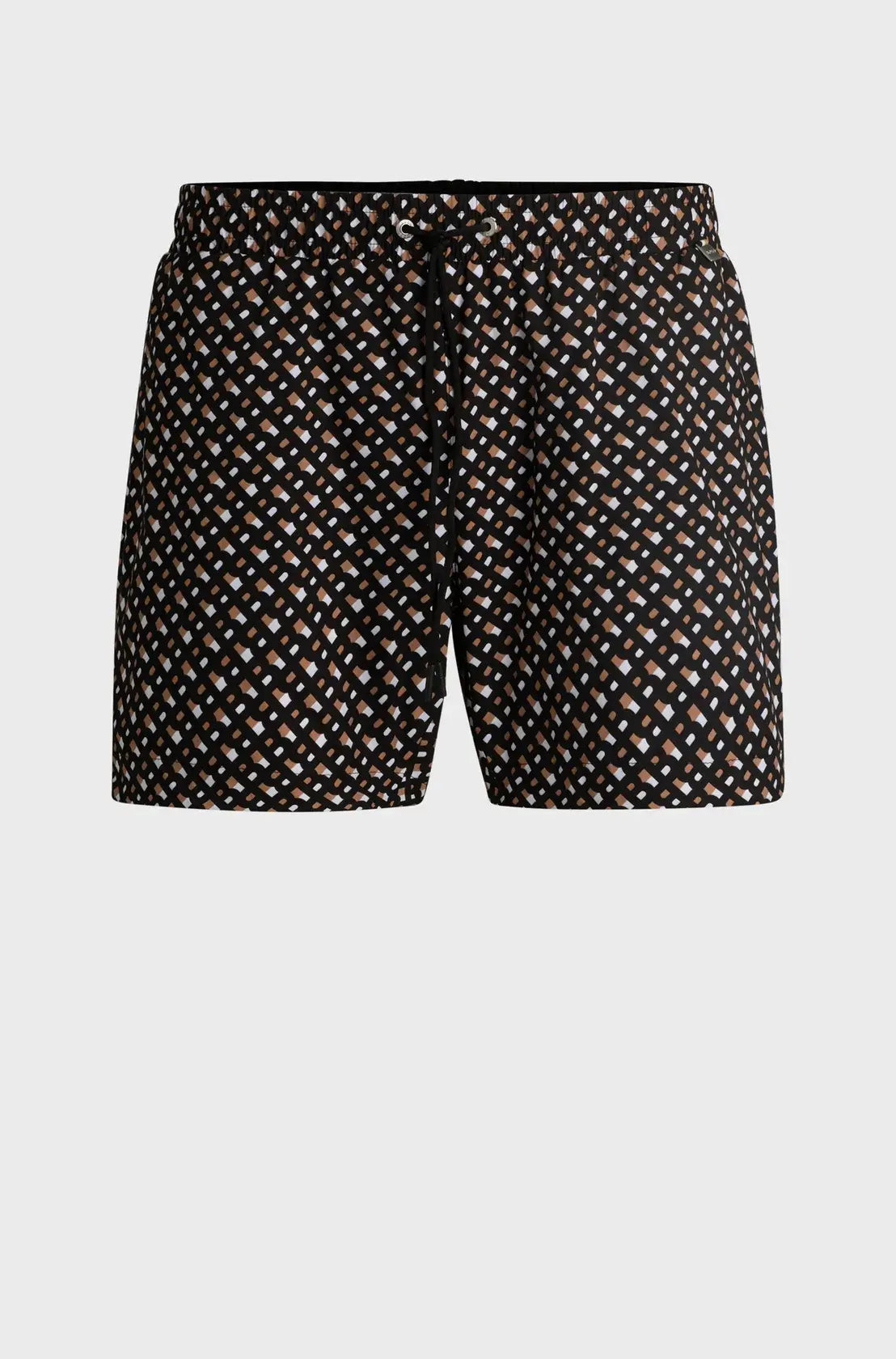 shortdebain-boss-homme-noir-a-plat