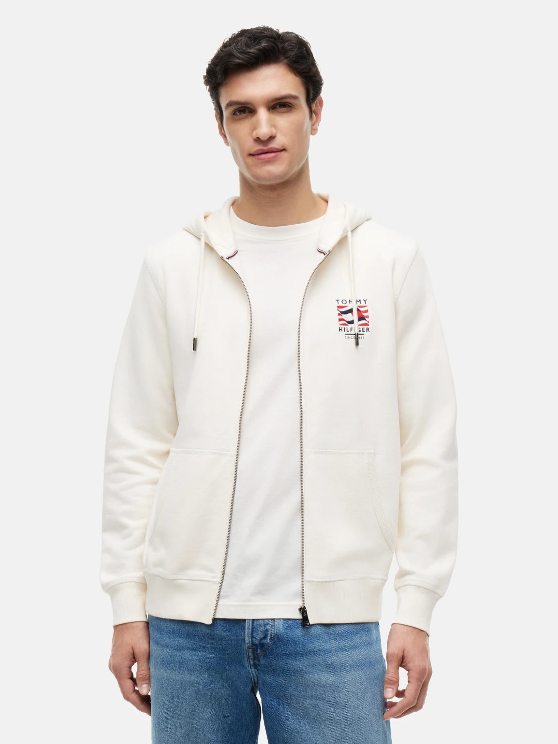 sweat-a-capuche-tommy-hilfiger-beige-face