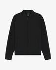 sweat-bi-matiere-boss-noire-homme-a-plat
